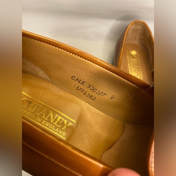 Cheaney brown/tan leather penny loafers old money classic - Picture 9 of 11